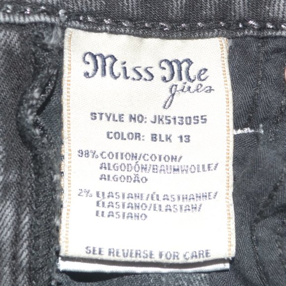 MISS ME 23x27 (Size 12) Girls Skinny Jeans - Picture 8 of 8